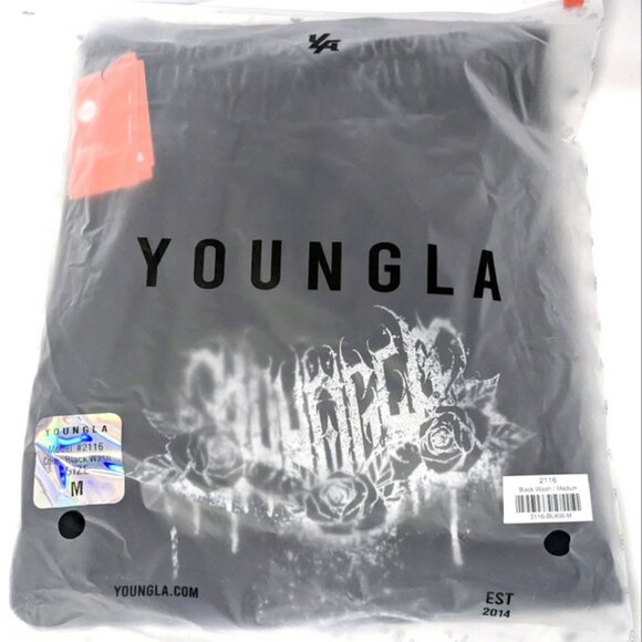 YOUNGLA x Attack On Titan First Battle #4186 Men's Cropped T Size L Black - Picture 4 of 13